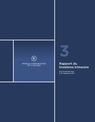 Rapport du 3e trimestre 2019